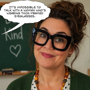 ***thick glasses
